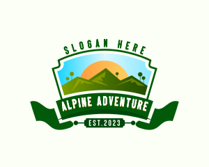 Mountain Nature Environment Adventure  logo design