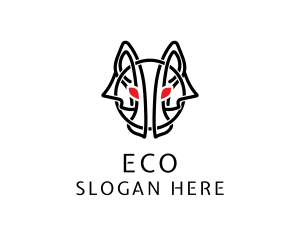 Hound - Wolf Canine Hunter logo design