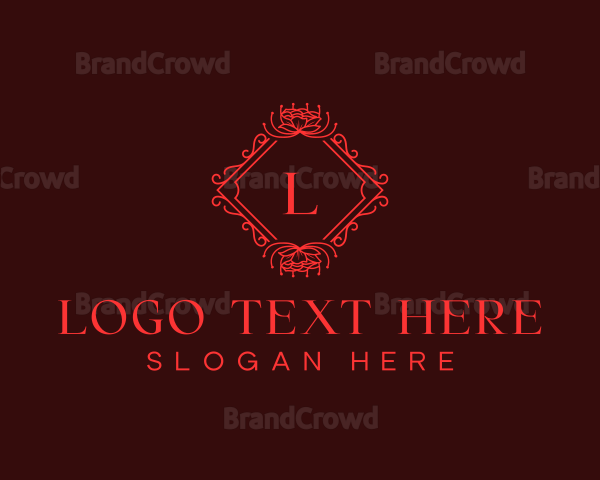 Floral Decorative Boutique Logo