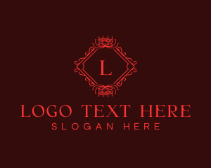 Floral Decorative Boutique Logo