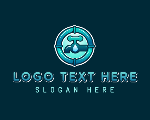 Aquatic - Water Faucet Pipe logo design