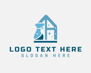 Sanitary - House Sprayer Sanitary Cleaning logo design