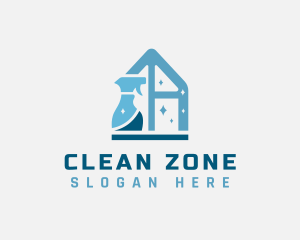 House Sprayer Sanitary Cleaning logo design