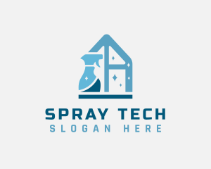 Sprayer - House Sprayer Sanitary Cleaning logo design