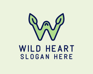 Nature Letter W logo design