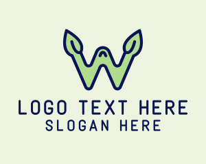 Healthy - Nature Letter W logo design