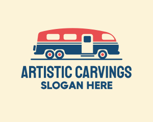 Hip Trailer Camper Van logo design