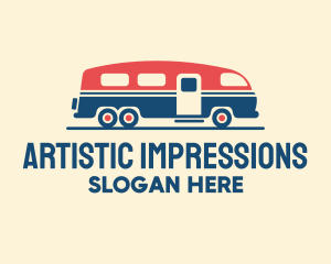 Hip Trailer Camper Van logo design