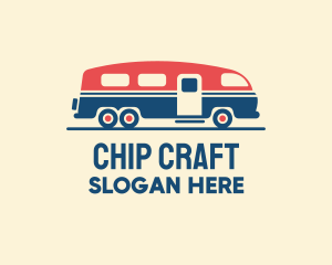 Hip Trailer Camper Van logo design