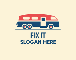 Hip Trailer Camper Van logo design