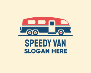 Van - Hip Trailer Camper Van logo design