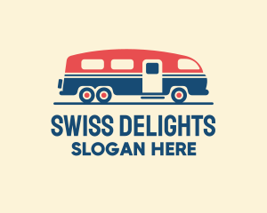 Hip Trailer Camper Van logo design