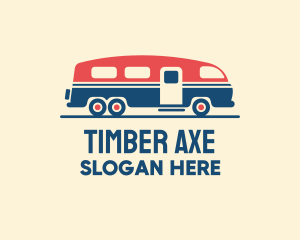 Hip Trailer Camper Van logo design