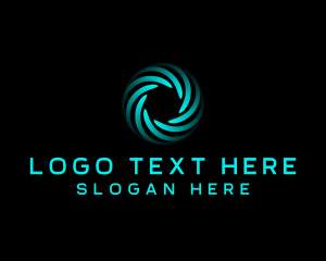 Motion - Whirl Vortex Tech logo design