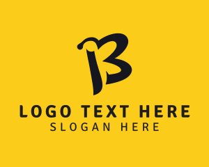 Business - Bee Insect Letter B logo design