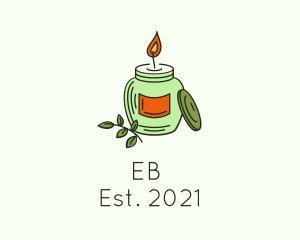 Meditation - Natural Candle Jar logo design