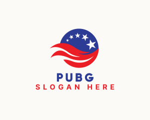 Politician - USA Wave Flag logo design