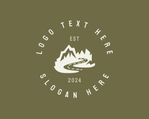 Mountain Destination Scenery Logo