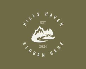 Mountain Destination Scenery logo design