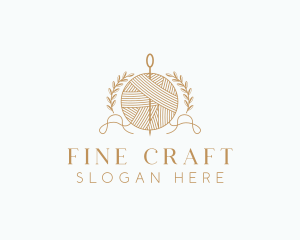 Crochet Yarn Handicraft logo design