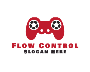 Soccer Gaming Controller logo design