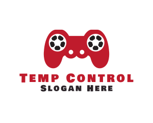 Soccer Gaming Controller logo design