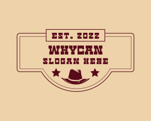 Buffalo - Cowboy Hat Ranch logo design
