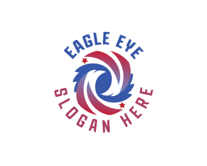 America Eagle Patriot logo design