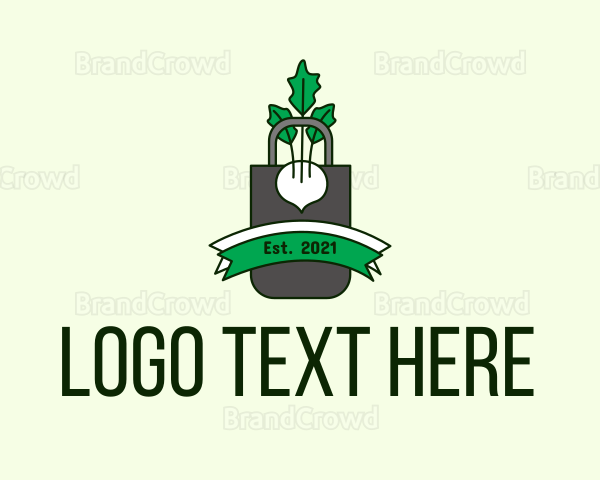 Vegetable Bag Badge Logo