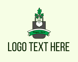 Vegetable Bag Badge Logo