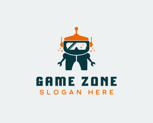 Robotics Video Game Bot logo design