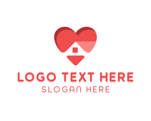 Heart Orphanage Shelter logo design