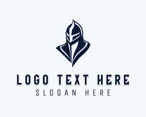 Insurance - Medieval Knight Helmet logo design