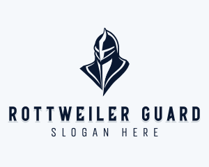 Medieval Knight Helmet logo design