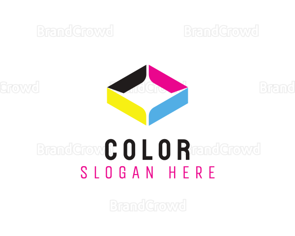 Colorful Diamond  Shape Logo