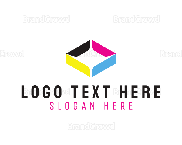 Colorful Diamond  Shape Logo