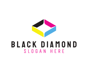 Colorful Diamond  Shape logo design