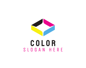 Colorful Diamond  Shape logo design