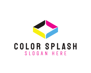 Colorful Diamond  Shape logo design