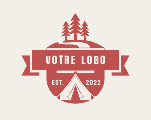 Nature Camping Emblem Logo