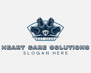 Automotive Engine Spark Plug logo design