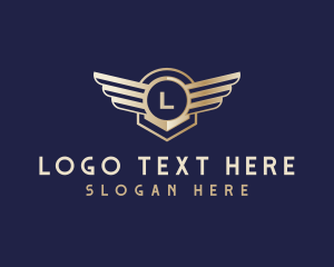 Aircraft - Premium Airline Wing Badge logo design