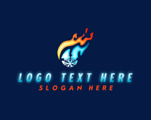 Hvac - HVAC Cooling Heating logo design