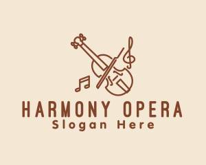 Opera - Elegant Violin Music logo design