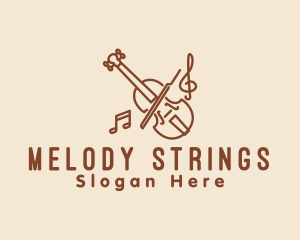 Violin - Elegant Violin Music logo design