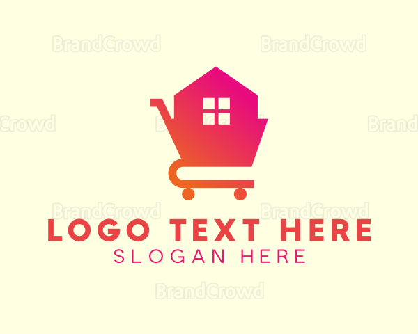 House Shopping Cart Logo