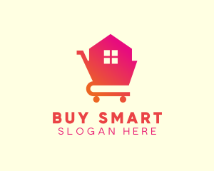 House Shopping Cart logo design