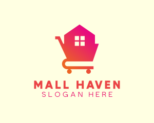 House Shopping Cart logo design