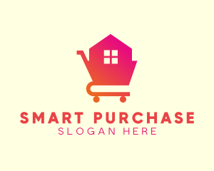 Buying - House Shopping Cart logo design