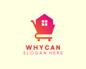 Delivery - House Shopping Cart logo design